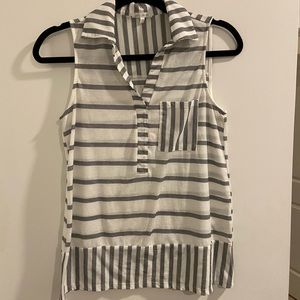 Linen collared blouse